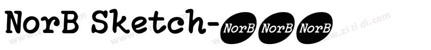 NorB Sketch字体转换 NorB Sketch字体转换